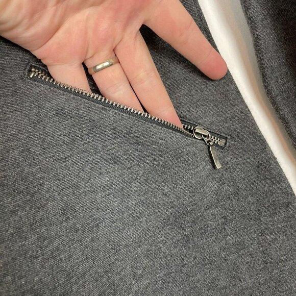 Athleta Dress Womens Size Small Gray Ponte Celebration Long Sleeve Knit - Picture 4 of 10